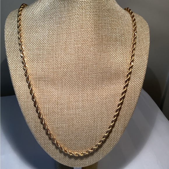 Vintage Monet Gold Tone Rope Chain 30.5” - Picture 1 of 4